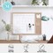 Martha Stewart Everette 24in.x18in. Magnetic Dry Erase Calendar and Crk Board Combo w/Mrkr, Mgnts, and Psh Pns BR-PM-COM-MW4C1-4561-LN-MS - alternate 2